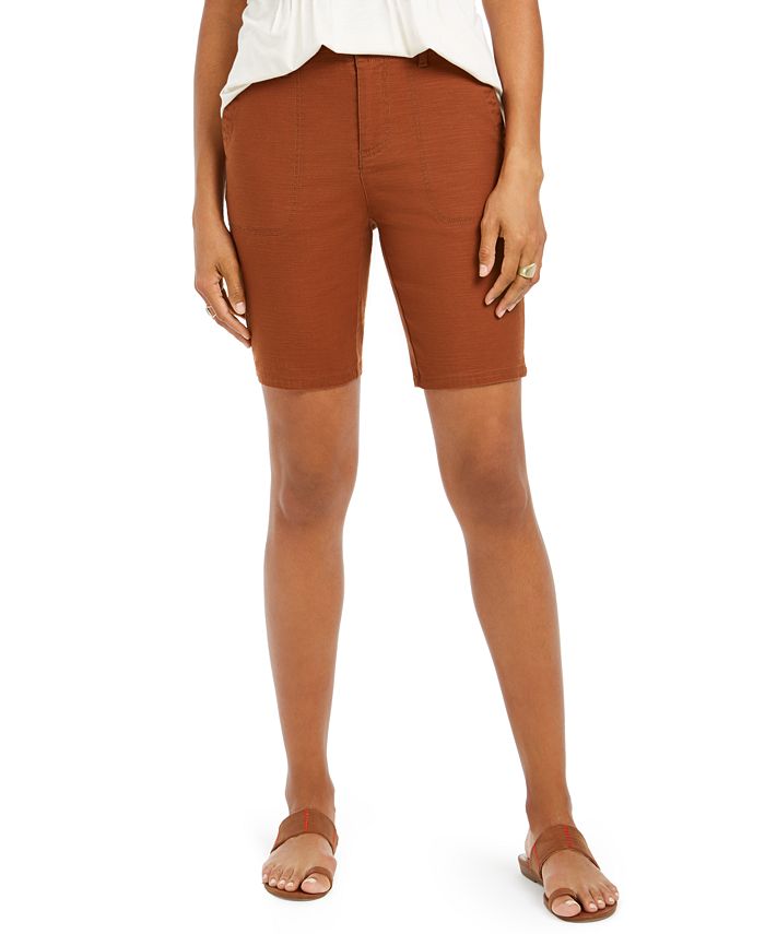 Style & Co Women's Bermuda Shorts Brown Size 6