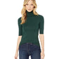 Ralph Lauren Women's Stretch Turtleneck Women's T Shirt Green Size Small