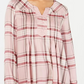 Style & Co Women's Plaid Split-Neck Top Red Size XX-Large