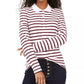 Tommy Hilfiger Women's Long-Sleeve Polo Shirt Pink Size X-Large
