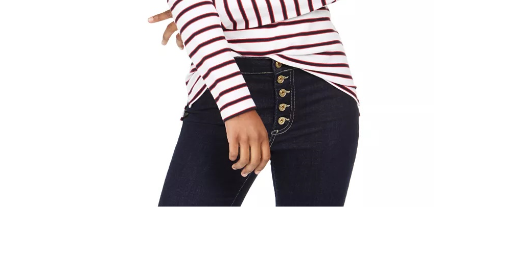Tommy Hilfiger Women's Long-Sleeve Polo Shirt Pink Size X-Large