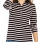 Tommy Hilfiger Women's Long-Sleeve Polo Shirt Pink Size Large