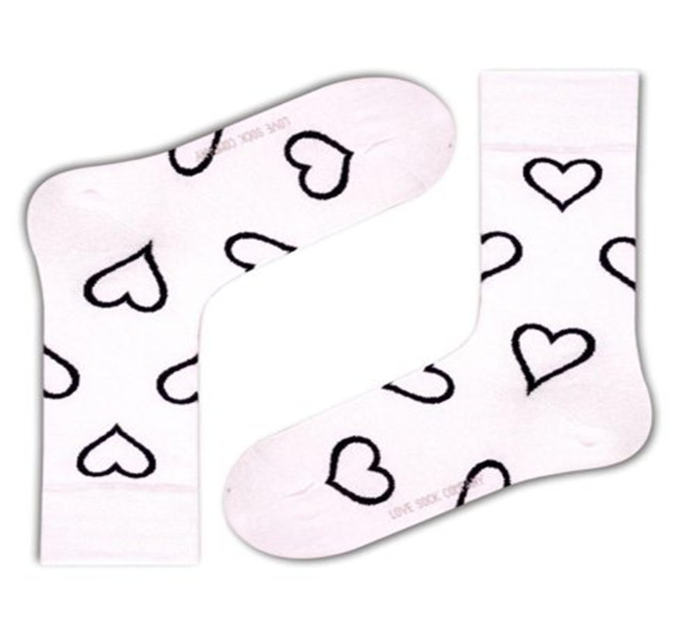 Love Sock Company Women's Super Soft Organic Cotton Seamless Toe Trouser Socks White Size Regular
