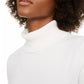 Alfani Women's Petite Turtleneck Sweater White- Size PL