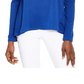 Michael Kors Women's Mixed-Media Top Regular & Petite Sizes Blue Size X-Large
