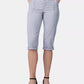 Lee Platinum Women's Patch Pocket Capri Pants Gray Size 10 Petite