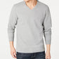 INC International Concepts Men's Textured Split-Neck Sweatshirt Gray Size Small