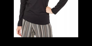 Alfani Women's Scoop-Neck Solid Top Black Size Large