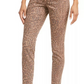 Style & Co Women's Curvy-Fit Skinny Printed Jeans Purple Size 8