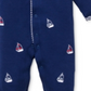 Little Me Boy's Sailboats Footie & Hat Set Blue Size 3M