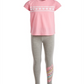 Ideology Toddler Girl's 2 Pc T-Shirt & Leggings Set Heart Stripe Pink  Size 4T