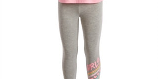 Ideology Toddler Girl's 2 Pc T-Shirt & Leggings Set Heart Stripe Pink  Size 4T