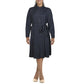 Ralph Lauren Women's Tie Front Polka Dot Shirt Dress Navy Size 16