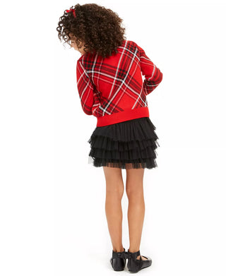 Charter Club Little Girls Plaid Family Sweater Red Size 3T REG