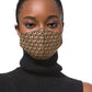 Michael Kors Men's Logo Print Unisex Face Mask Black Size Small