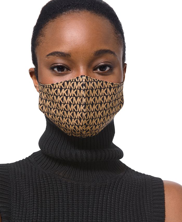 Michael Kors Men's Logo Print Unisex Face Mask Black Size Small