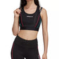 Adidas Originals Women's Layered-Look Racerback Cropped Top Black Size Medium