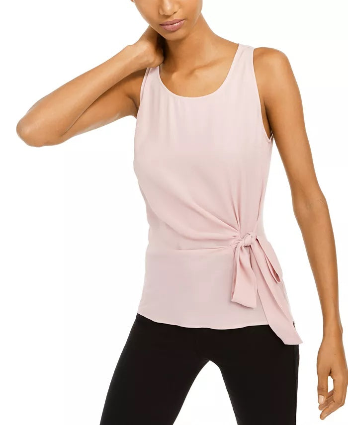 INC International Concepts Women's Side Tie Top Pink Size Petite Small