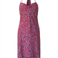 BCBGeneration Women's Cocktail Cowl Neck Asymmetrical Woven Dress Red Size L