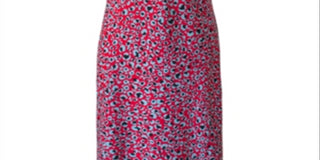 BCBGeneration Women's Cocktail Cowl Neck Asymmetrical Woven Dress Red Size L