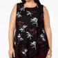 Alfani Women's Plus Pointed Hem Embroidered Top Red Size 3X