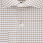 Michael Kors Men's Slim-Fit Non-Iron Airsoft Performance Stretch Check Dress Shirt Beige Size 15.5X34-35
