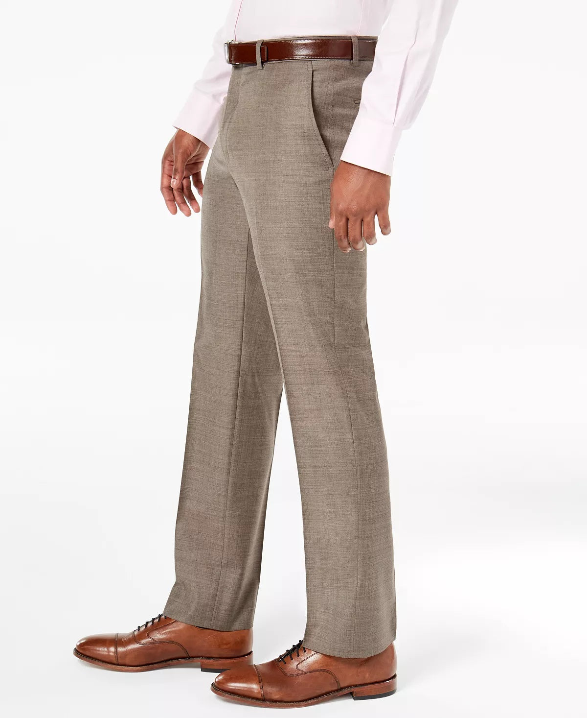 Tommy Hilfiger Men's Modern Fit Th Flex Stretch Suit Pants Beige Size 33X30