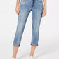 Kut From The Kloth Women's Amy Cuffed Cropped Jeans Blue Size 2