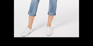 Kut From The Kloth Women's Amy Cuffed Cropped Jeans Blue Size 2