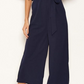 AX Paris Women's Tie Waist Culotte Jumpsuit Blue Size 13
