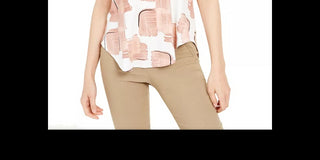 Alfani Women's Printed T-Shirt Red Size X-Large