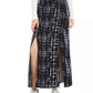 Be Bop Junior's Printed Double Slit Maxi Skirt Black Size Small