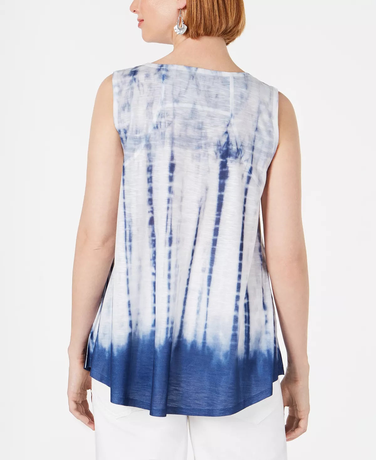 Style & Co Women's Petite Swing Tank Top Blue Size PP