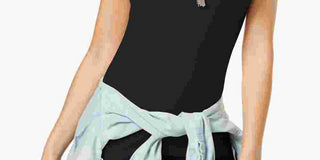 Derek Heart Junior's -Neck T-Shirt Black Size Medium