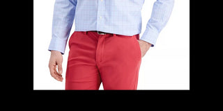 Club Room Men's Windowpane Plaid Work Dress shirt Blue /Yellow 18.5X34X35