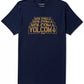 Volcom Men's Stacked Logo T-Shirt Blue Size Small