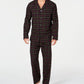 Club Room Men's Plaid Flannel Pajamas Black Size Medium