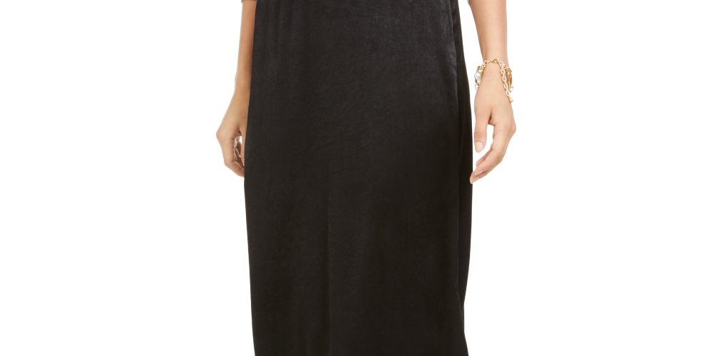 Alfani Women's Faux-Wrap Skirt Black Size 4