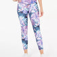 Ideology Women's Floral Printed Leggings Multi L Pink Size Large