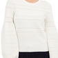 INC International Concepts Women's Solid Pointelle Ottoman Sweater White Size -XL