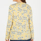 Karen Scott Women's Printed Long Sleeve Top Yellow Size S