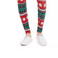 Planet Gold Women's Printed Holiday Leggings Red Size Medium