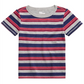 Epic Threads Toddler Boy's Multi-Stripe T-Shirt Gray Size 2T