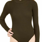Say What? Junior's Lace Up Back Sweater Bodysuit Brown Size Small