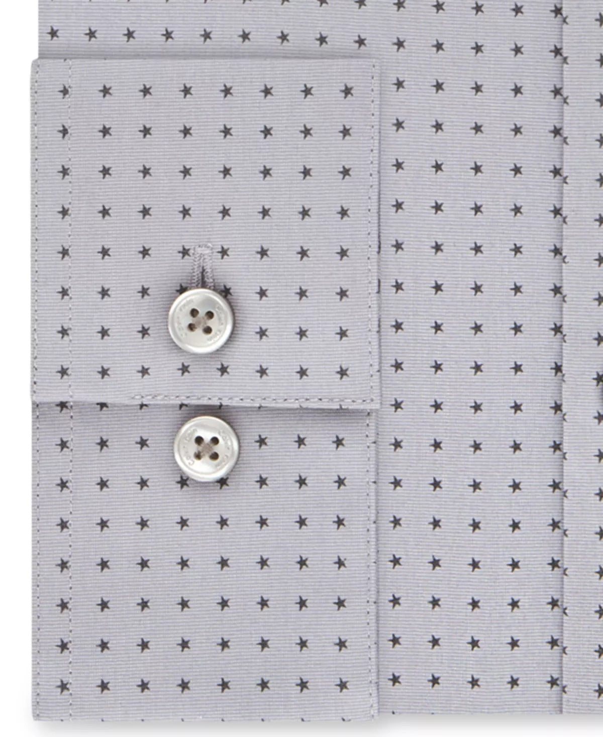 Calvin Klein Men's Printed Stretch Butto Down Shirt Blue Size L