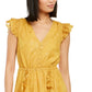 INC International Concepts Women's Petite Burnout-Print Midi Dress Yellow Size Small