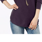 INC International Concepts Women's Shirttail Sweater PurpleSize XX-Large