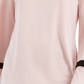 Charter Club Women's Petite Tie-Detail Crepe Top Pink Size PL