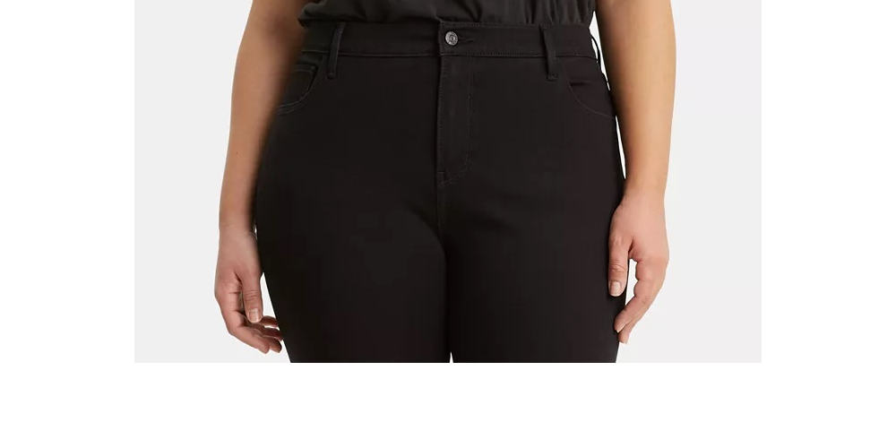 Levi's Women's Trendy Plus Perfect T-Shirt Black Size 2X