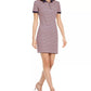 Maison Jules Women's Striped Polo Dress Pink/Blue Size Large